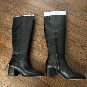 Sam Edelman tall boots Kerby, black leather, size 9M